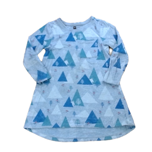 Tea Collection Girls Gray Skiing Dress Size: 3T Gray Skiing