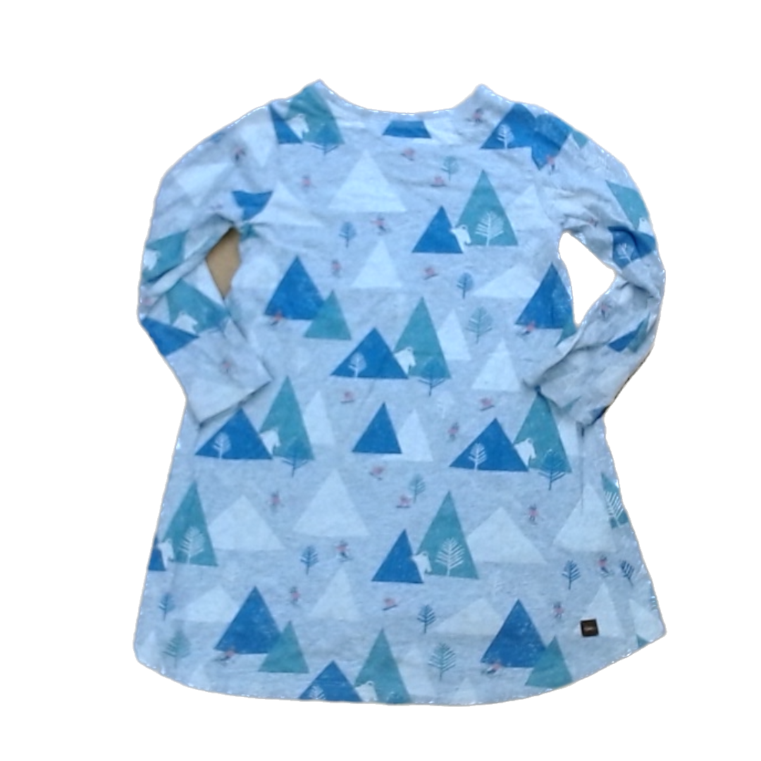 Tea Collection Girls Gray Skiing Dress Size: 3T Gray Skiing