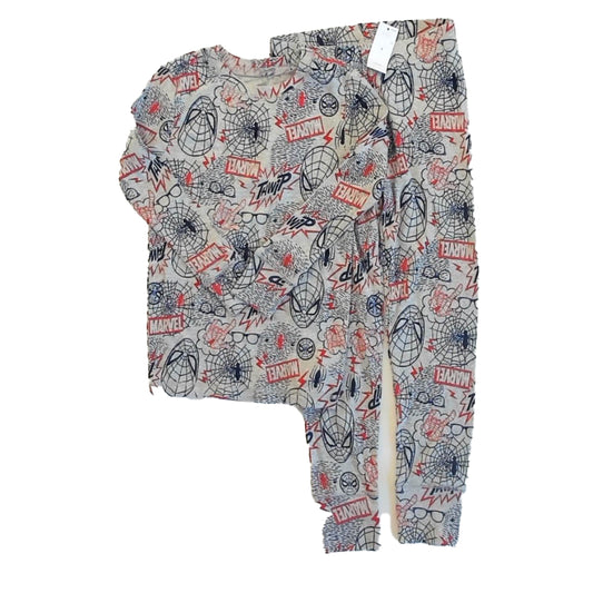 Gap Boys Gray Spiderman 2-piece Pajamas Size: 6 Years Gray Spiderman