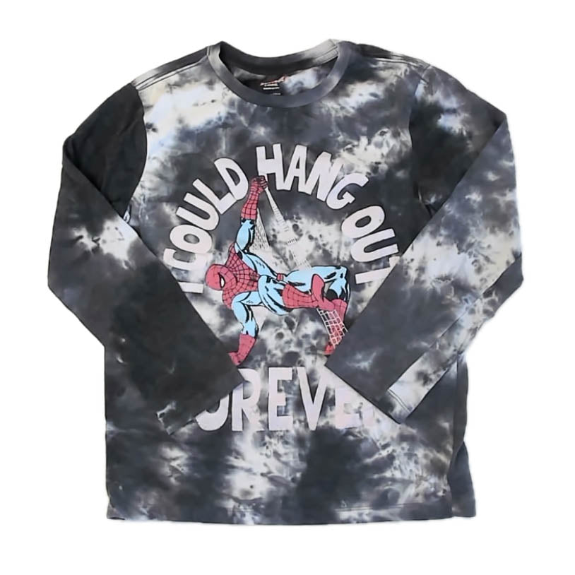 Marvel Boys Gray Spiderman T-Shirt Size: 10-12 Years Gray Spiderman