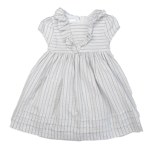 Iris & Ivy Girls Gray Stripe Dress Size: 3T Gray Stripe