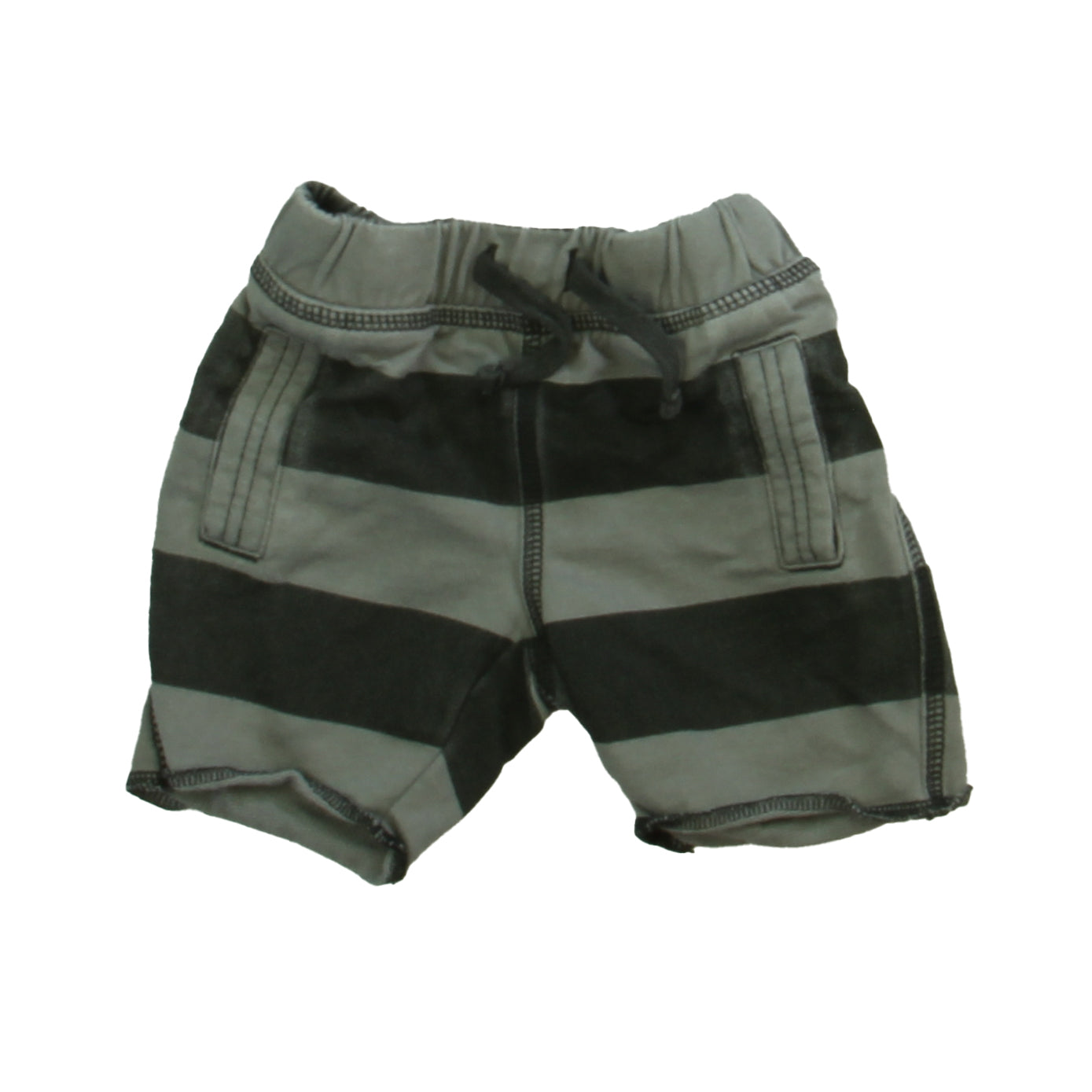 Tea Boys Gray Stripe Shorts Size: 3-6 Months