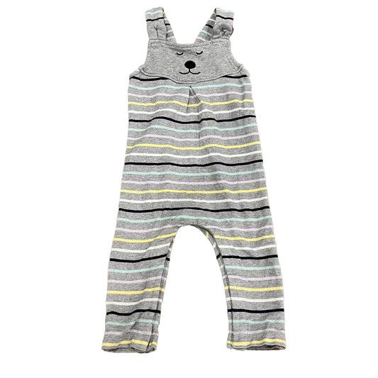 Hanna Andersson Unisex Gray Stripe Romper Size: 2T Gray Stripe