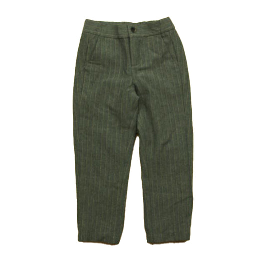 Janie and Jack Boys Gray Stripe Slacks Size: 4T