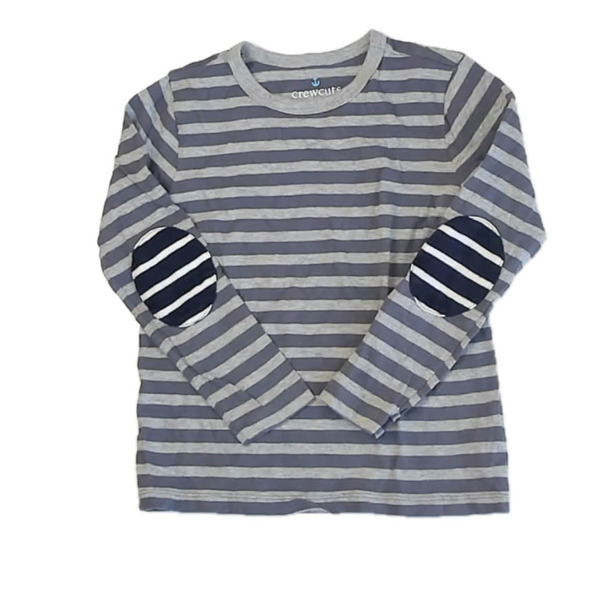 Crewcuts Boys Gray Stripe T-Shirt Size: 6-7 Years Gray Stripe