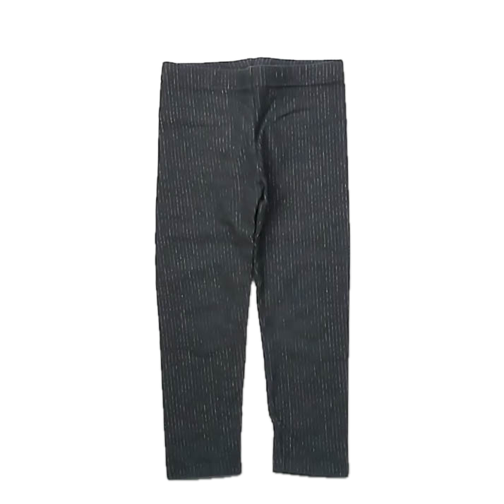 Tea Collection Girls Gray Stripe Leggings Size: 3T Gray Stripe