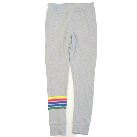 Rockets Of Awesome Girls Gray | Stripes Leggings Size: 12 Years Gray | Stripes