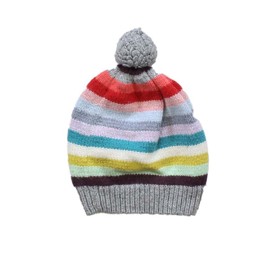 Gap Girls Gray | Stripes Winter Hat Size: S/M