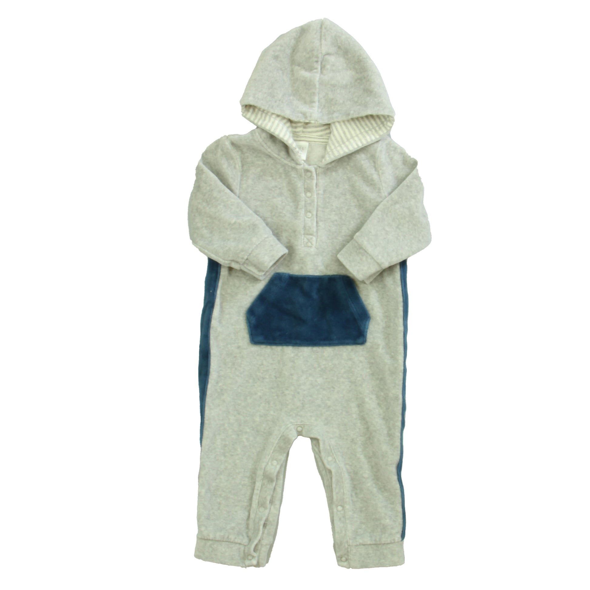 Nordstrom Baby Boys Gray | Teal Long Sleeve Outfit Size: 6 Months Gray | Teal