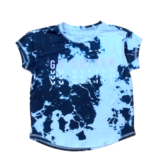 Rockets Of Awesome Girls Gray Tie-Dye Short Sleeve Shirt Size: 6 Years Gray Tie-Dye