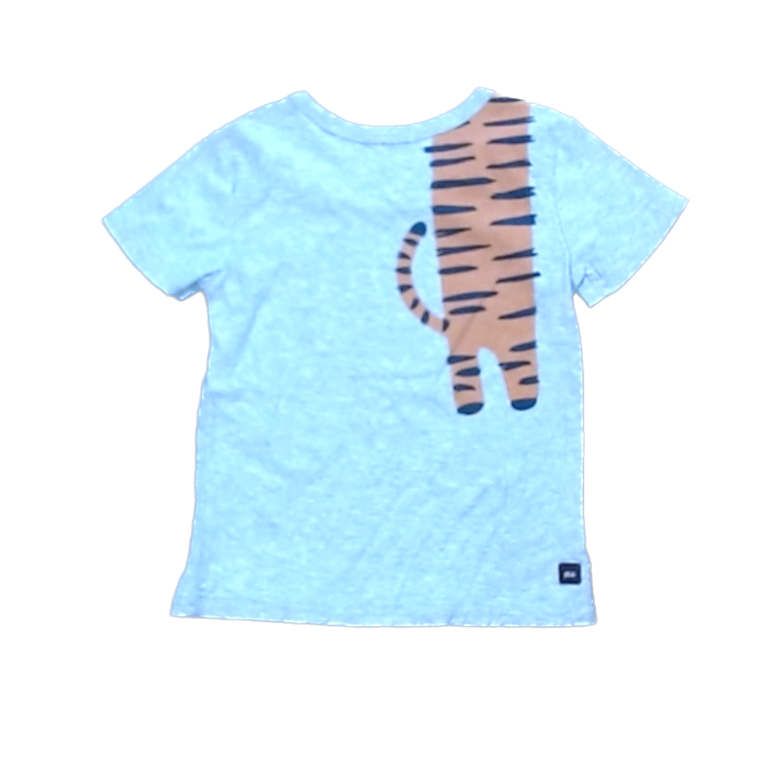 Tea Collection Boys Gray | Tiger Shirt Size: 3T Gray | Tiger