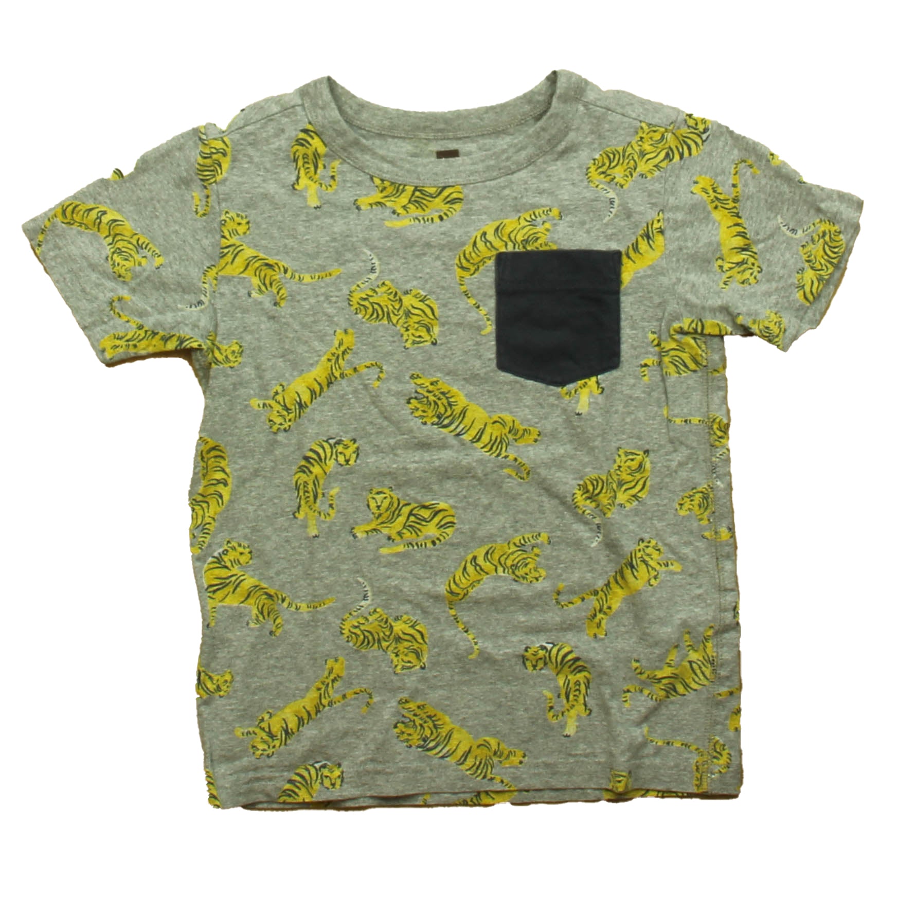 Tea Collection Boys Gray Tigers T-Shirt Size: 5T Gray Tigers