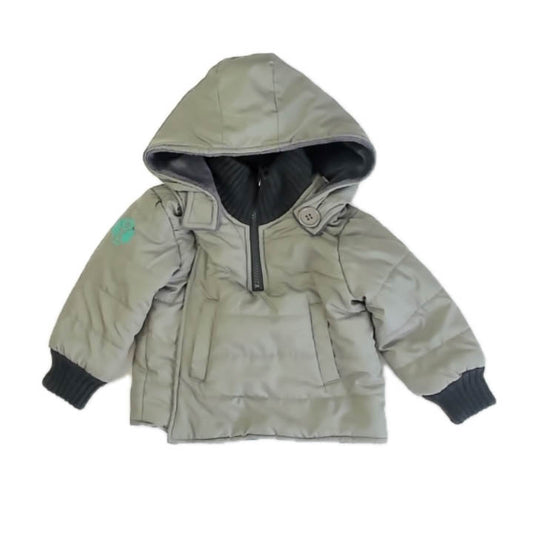 Buckle Me Boys Gray Toastiest Jacket Size: 12 Months Gray Toastiest