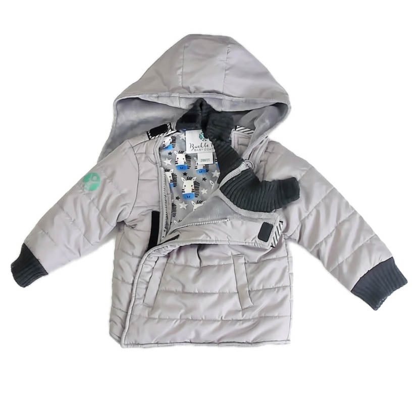 Buckle Me Boys Gray Toastiest Jacket Size: 24 Months-2T Gray Toastiest