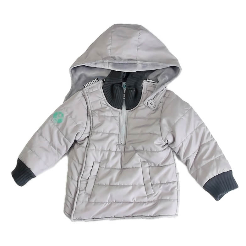Buckle Me Boys Gray Toastiest Jacket Size: 24 Months-2T Gray Toastiest