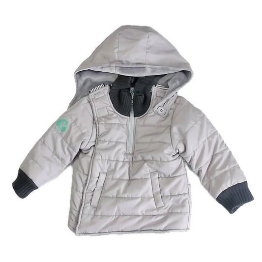 Buckle Me Boys Gray Toastiest Jacket Size: 24 Months-2T Gray Toastiest