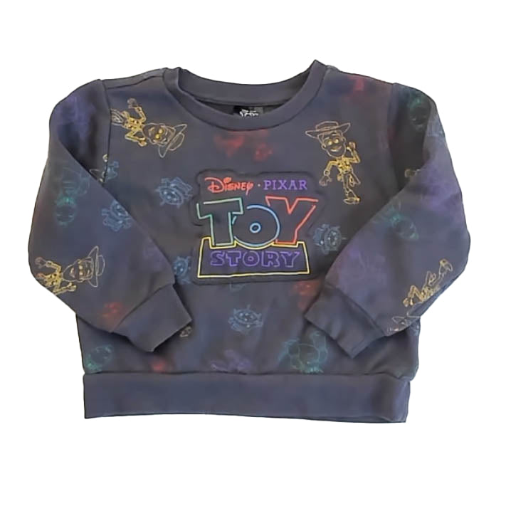 Disney Boys Gray Toy Story Long Sleeve Shirt Size: 2T Gray Toy Story