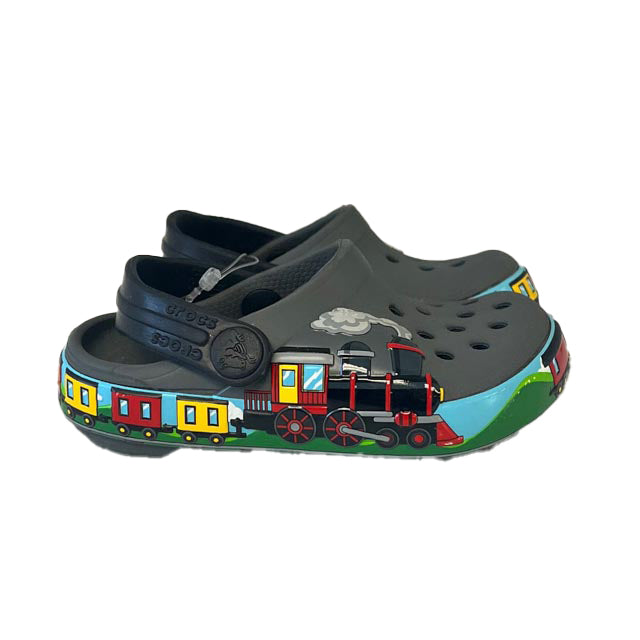 Crocs Boys Gray Trains Sandals Size: 4 Infant