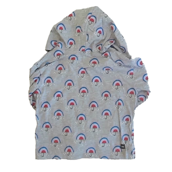 Tea Collection Girls Gray Umbrella Long Sleeve T-Shirt Size: 4T Gray Umbrella