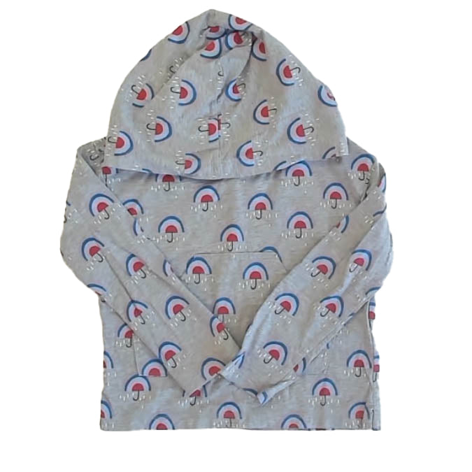 Tea Collection Girls Gray Umbrella Long Sleeve T-Shirt Size: 4T Gray Umbrella