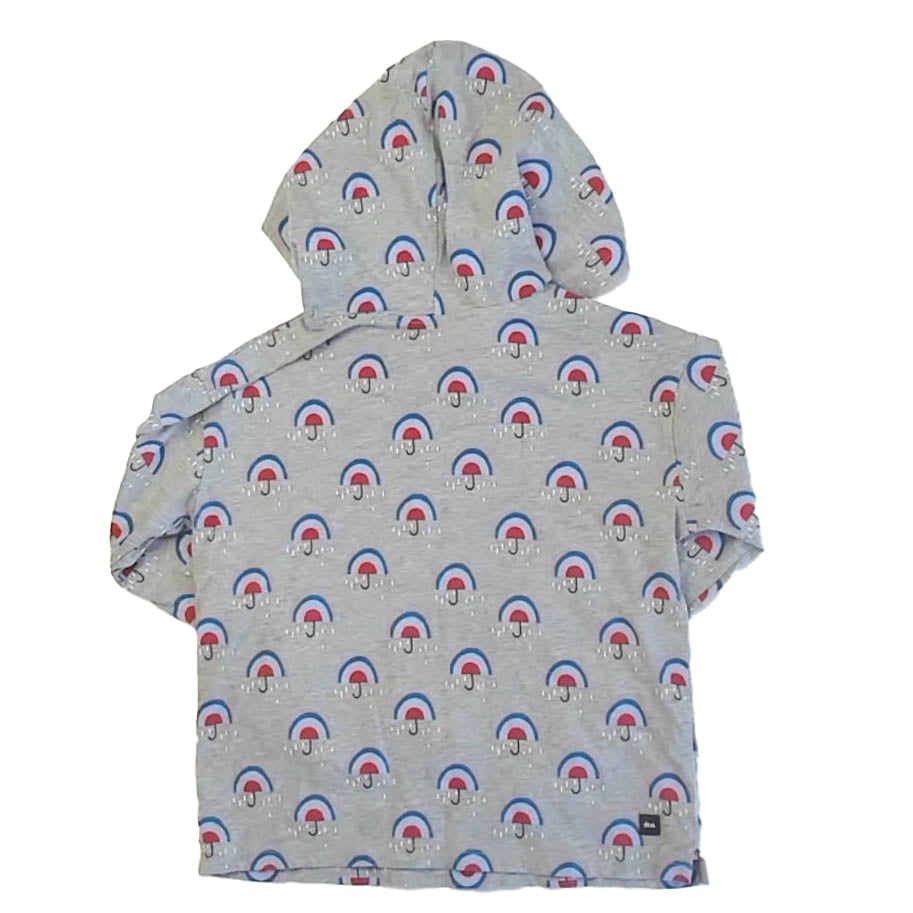 Tea Collection Girls Gray Umbrellas Long Sleeve T-Shirt Size: 7 Years Gray Umbrellas