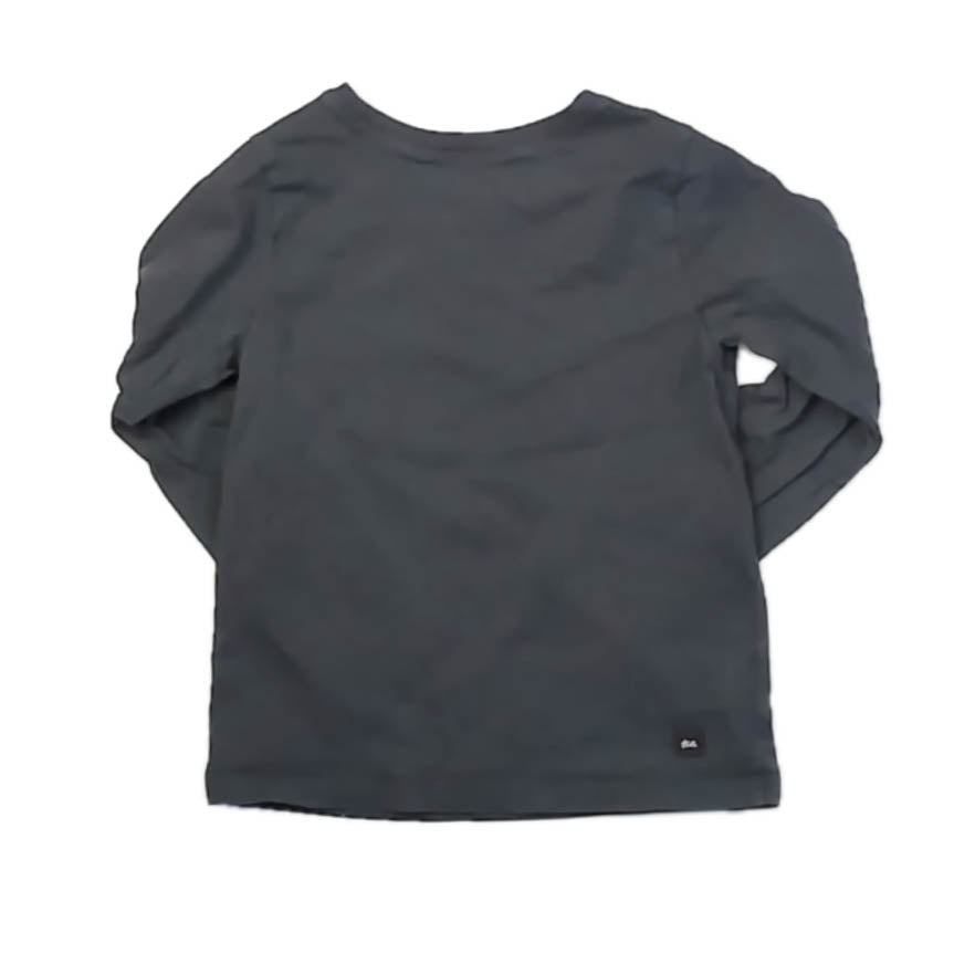 Tea Collection Girls Gray Unicorn Long Sleeve T-Shirt Size: 4T Gray Unicorn