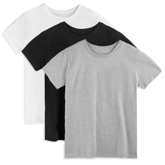 Mightly Boys Gray | White | Black T-Shirt Size: 6-14 Years Gray | White | Black