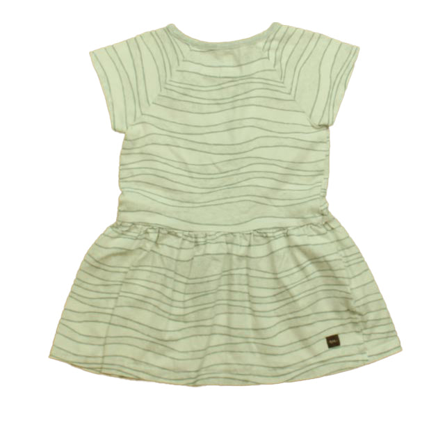 Tea Girls Gray | White Cat Dress Size: 18-24 Months