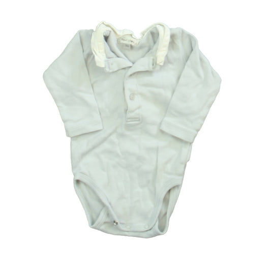 Bout'chou Boys Gray | White Onesie Size: 3 Months Gray | White