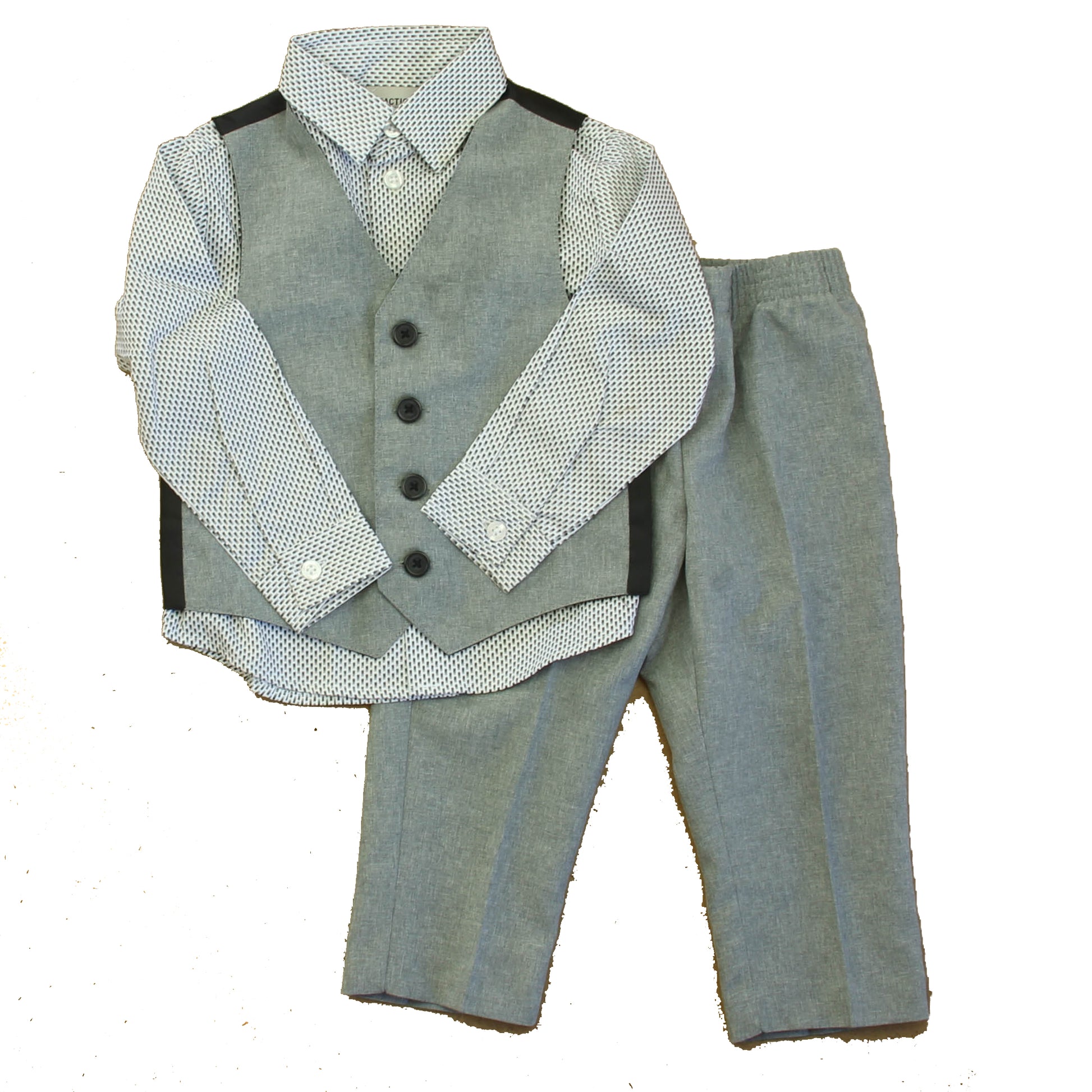 Kenneth Cole Boys Gray | White Special Occasion Outfit Size: 24 Months Gray | White