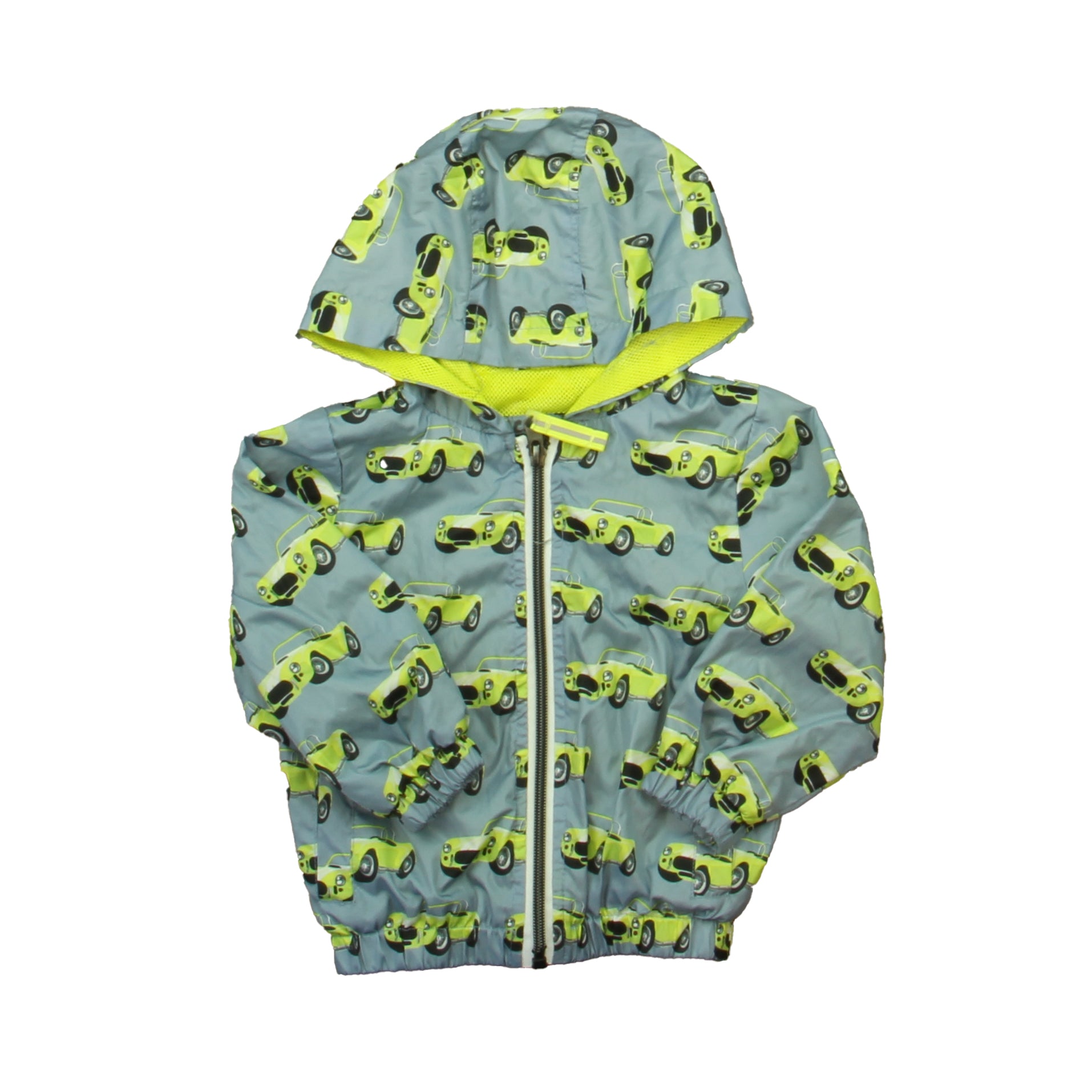 Xtreme Boys Gray | Yellow Cars Jacket Size: 12 Months Gray | Yellow Cars