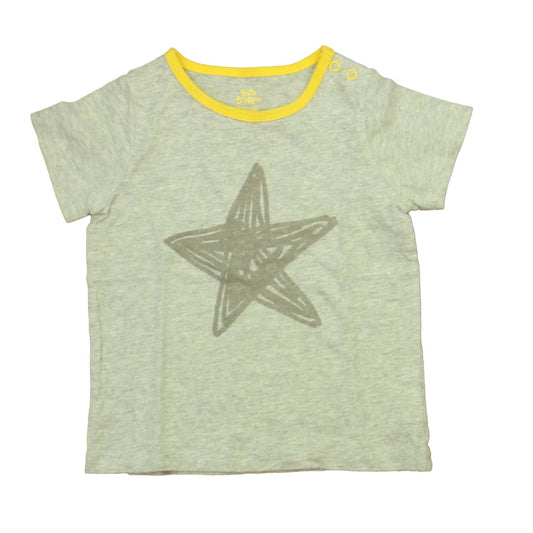 Boden Boys Gray | Yellow T-Shirt Size: 12 - 18 Months Gray | Yellow
