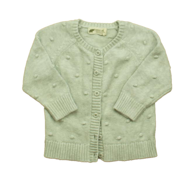 Monica + Andy Girls Gray Cardigan Size: 18-24 Months