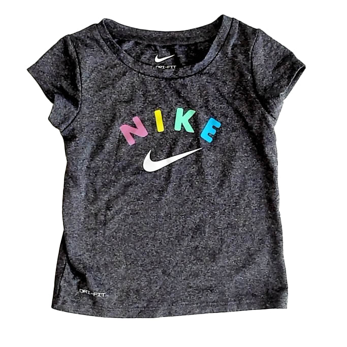 Nike Girls Gray Athletic Top Size: 3T Gray