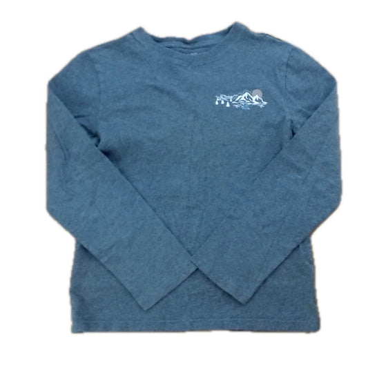 Janie and Jack Boys Gray Long Sleeve T-Shirt Size: 12 Years Gray