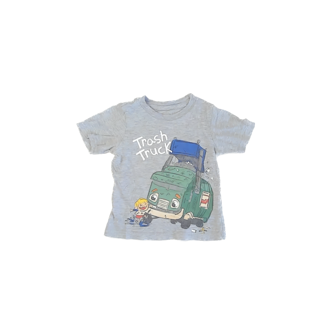 Trash Truck Boys Gray T-Shirt Size: 2T Gray