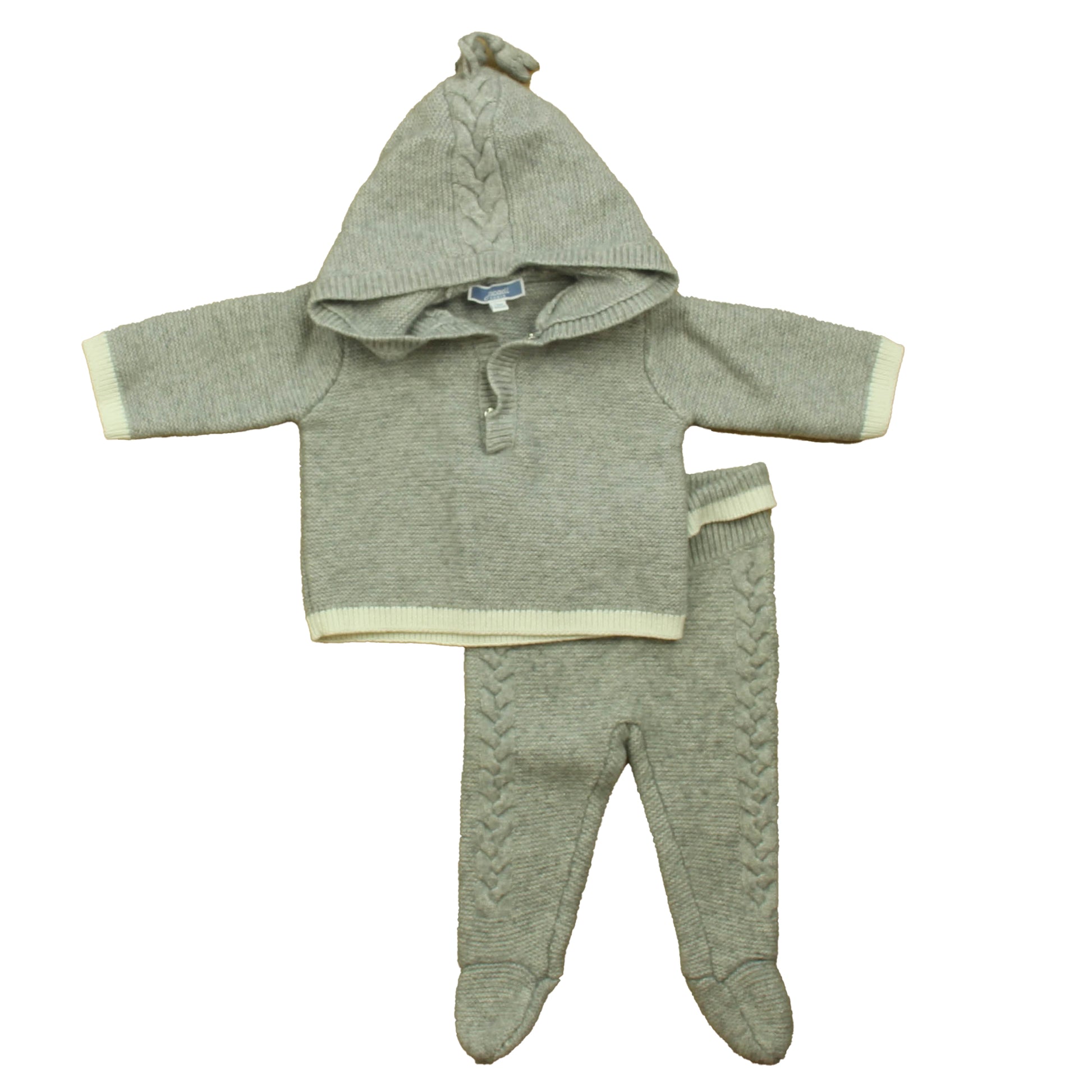 Jacadi Boys Gray Apparel Sets Size: 3 Months Gray