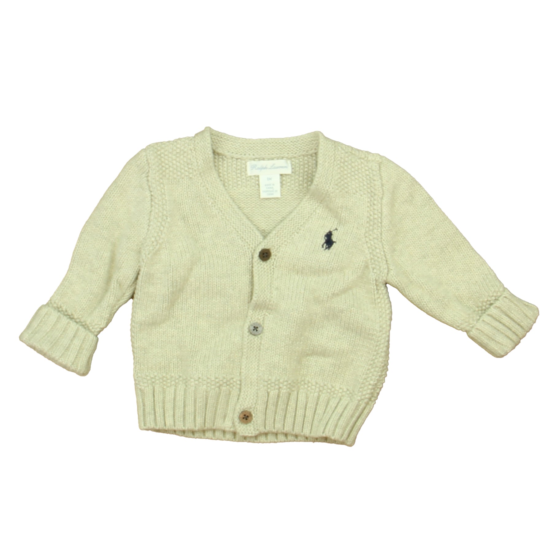 Ralph Lauren Boys Gray Cardigan Size: 6 Months Gray