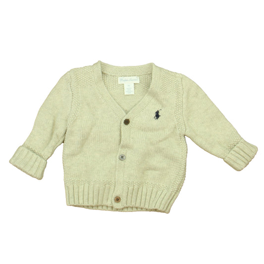 Ralph Lauren Boys Gray Cardigan Size: 6 Months Gray