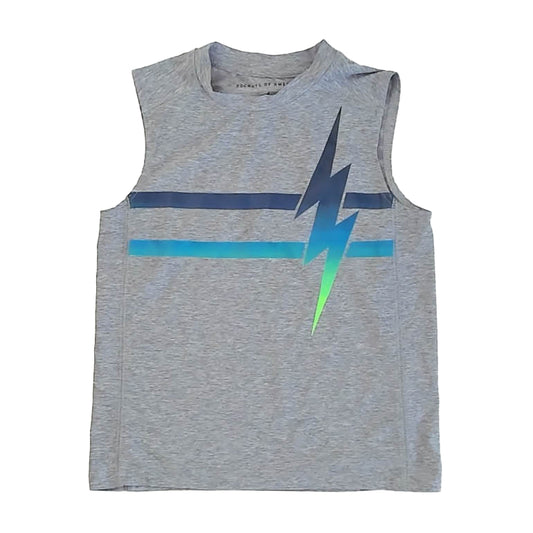 Rockets Of Awesome Boys Gray Tank Top Size: 6 years Gray