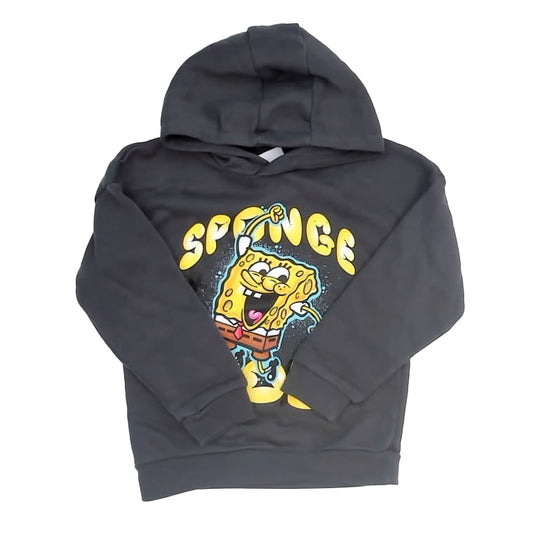 Sponge Bob Boys Gray Hoodie Size: 6-7 Years Gray