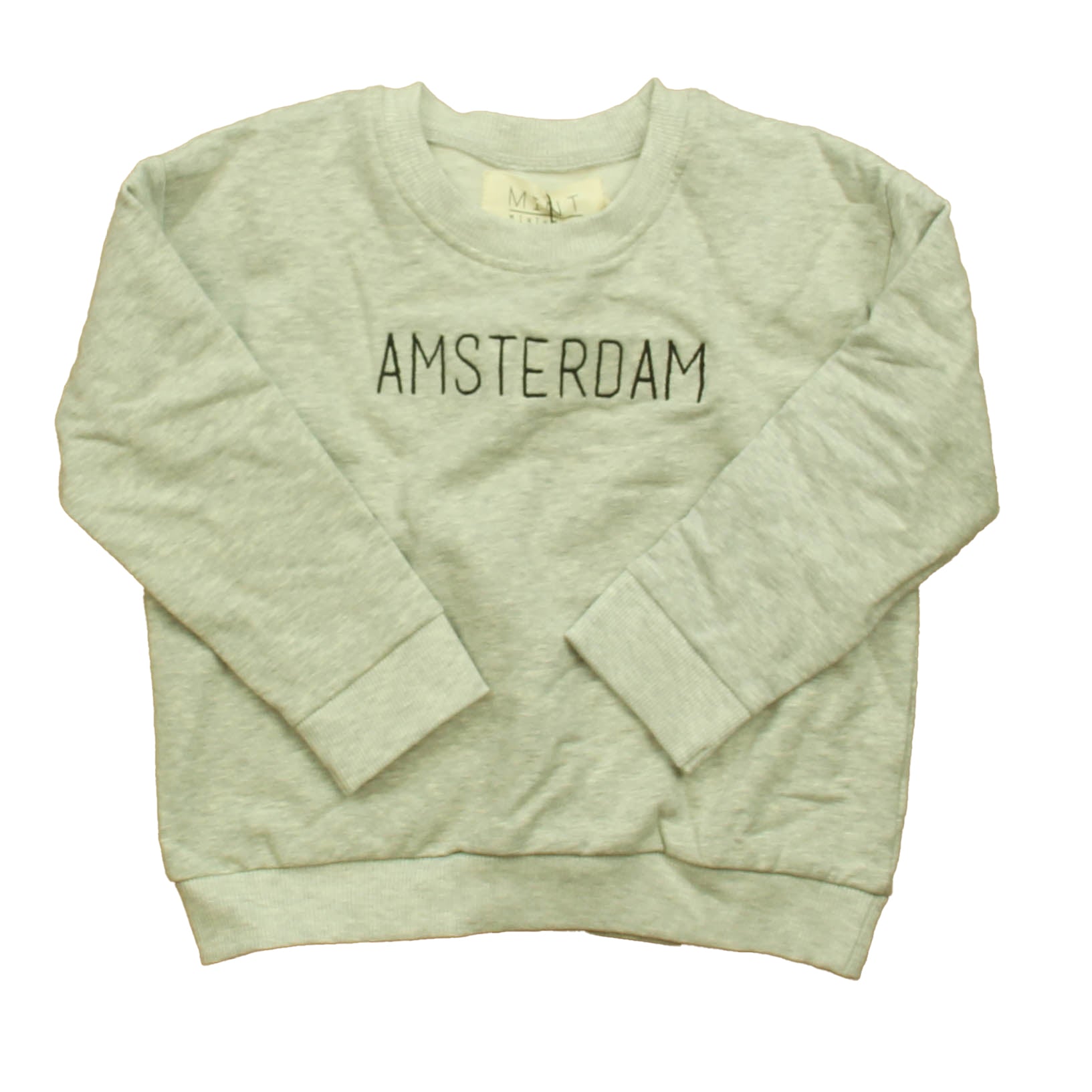 Mint Mini Mall Unisex Gray Long Sleeve Shirt Size: 12-24 Months Gray
