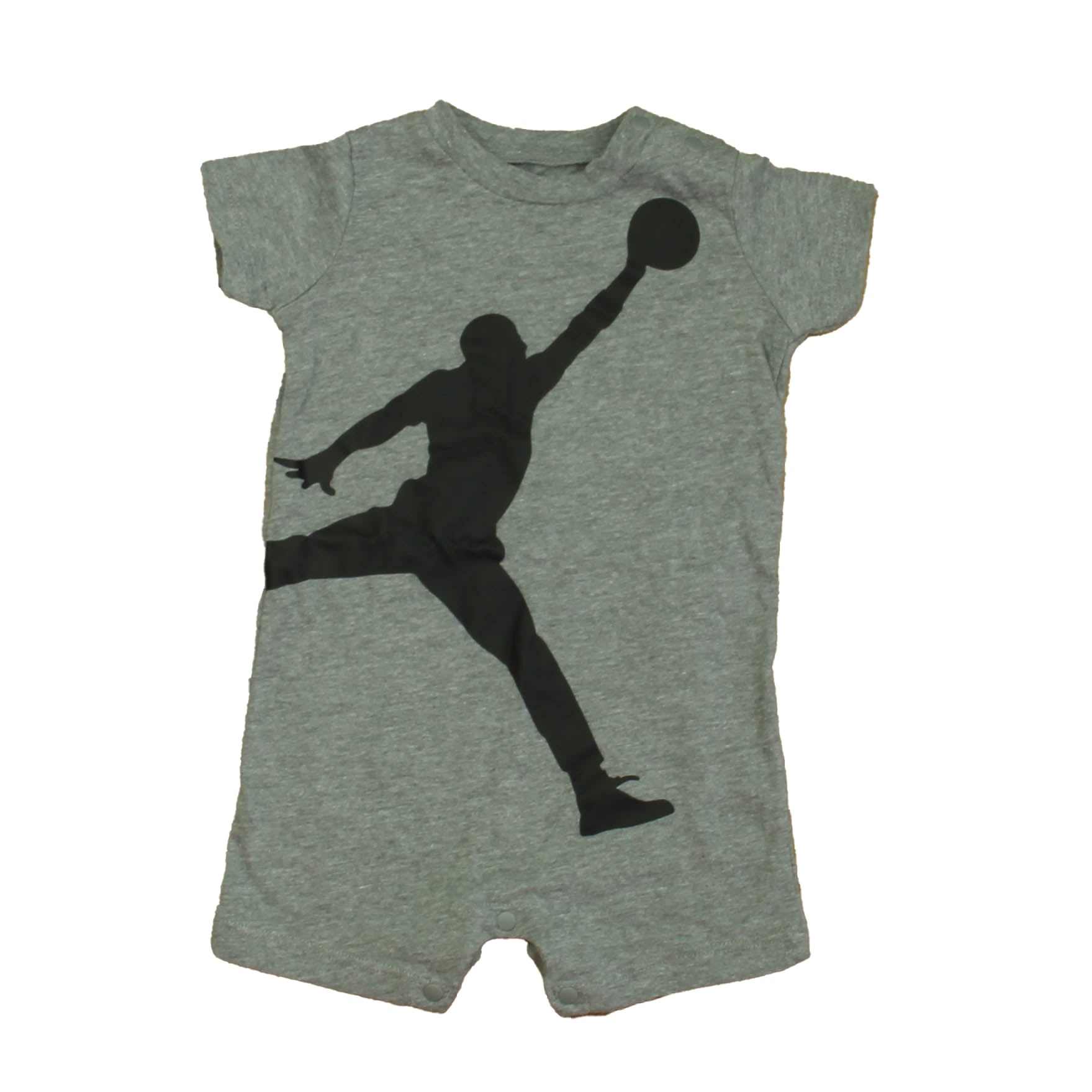 Air Jordan Boys Gray Romper Size: 6 Months Gray