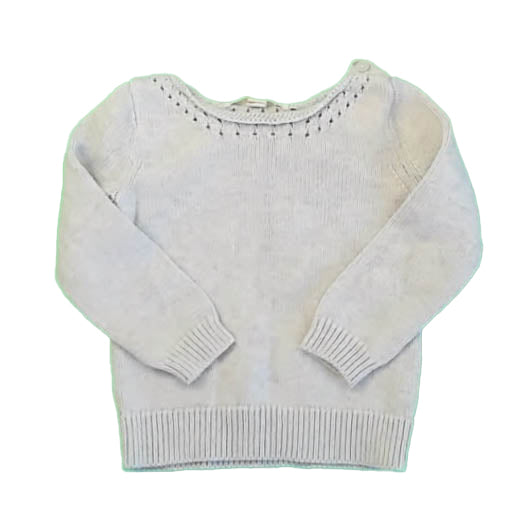 Hope & Henry Girls Gray Sweater Size: 18-24 Months Gray