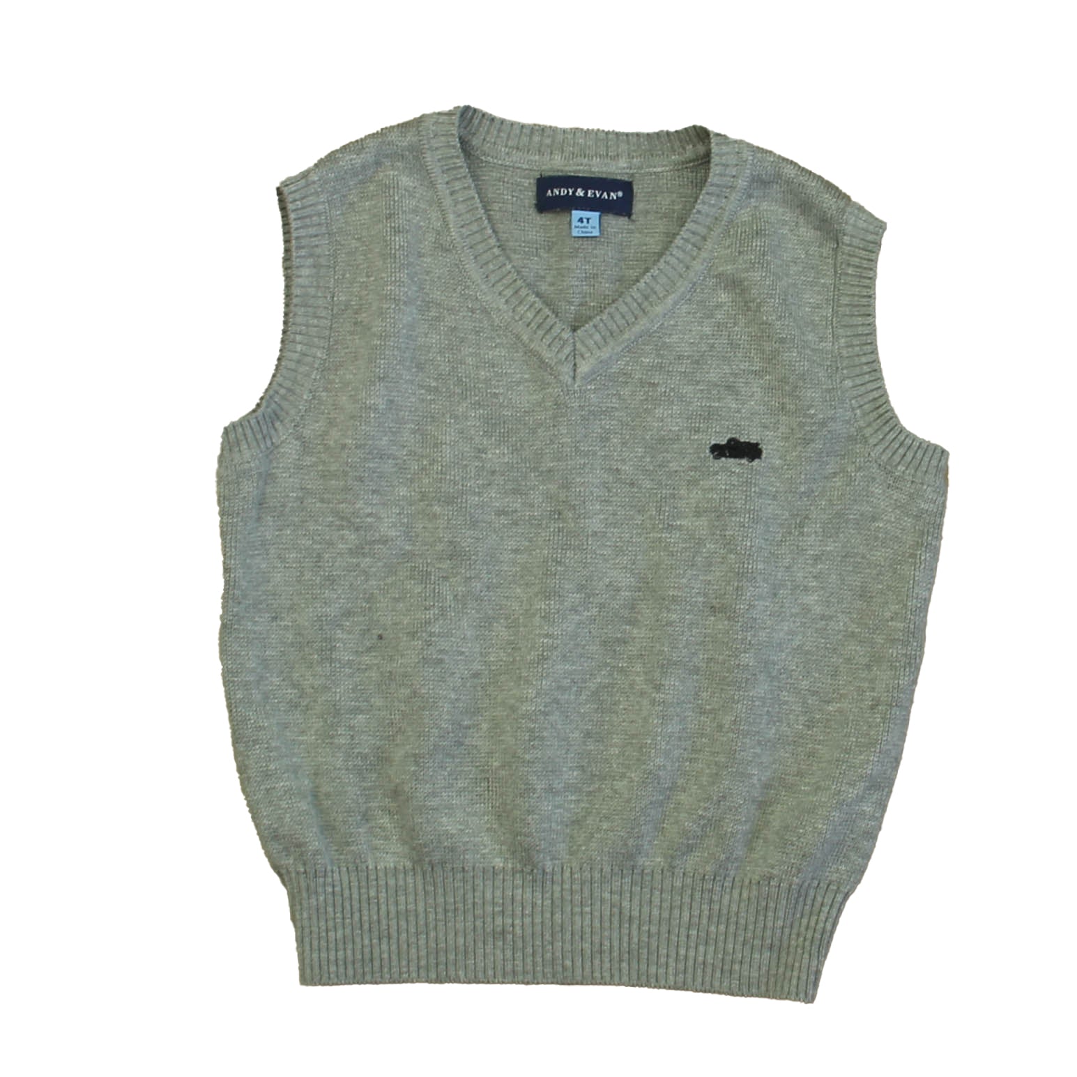 Andy & Evan Boys Gray Sweater Vest Size: 4T Gray