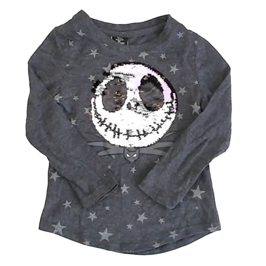 The Nightmare Before Christmas Boys Gray Long Sleeve T-Shirt Size: 4-5T Gray