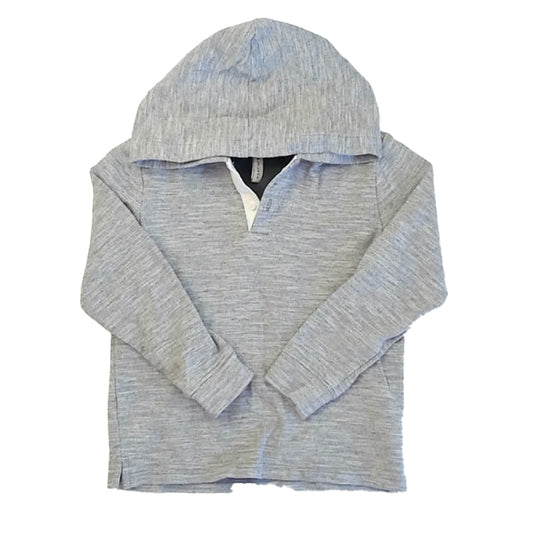 Janie and Jack Boys Gray Long Sleeve Shirt Size: 6 Years Gray