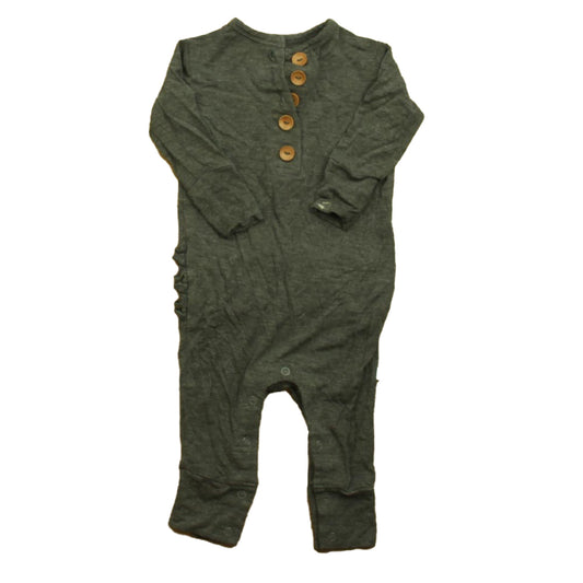 Posh Peanut Girls Gray Long Sleeve Outfit Size: 6-9 Months Gray