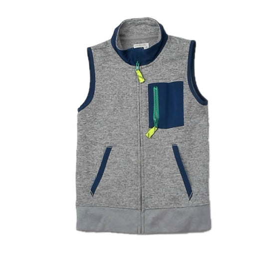 Crewcuts Boys Gray Vest Size: 8 Years Gray