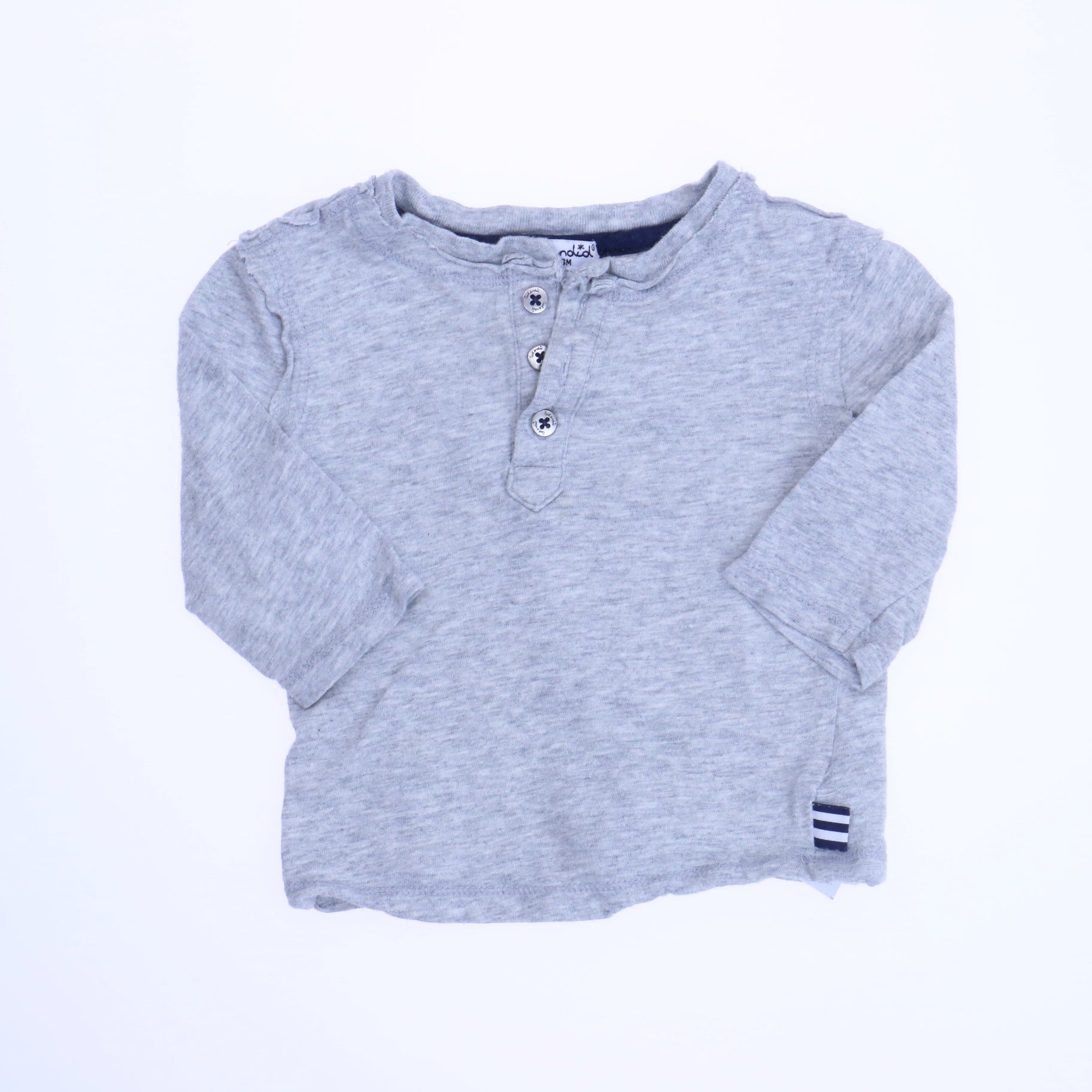 Splendid Boys Gray Henley Size: 3-6 Months Gray